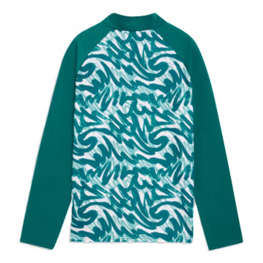 2026-2027 Portugal Warm Up 1/4 Zip Top (Green) - Kids