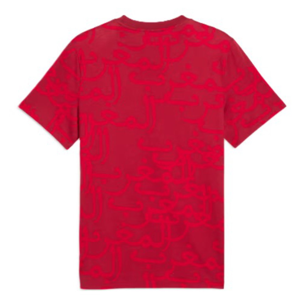 2026-2027 Morocco FtblCulture Tee AOP (Dark Crimson)