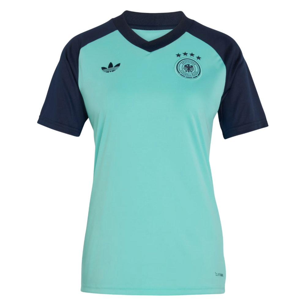2026-2027 Germany Away Pre-Match Shirt (Flash Aqua) - Womens (Your Name)