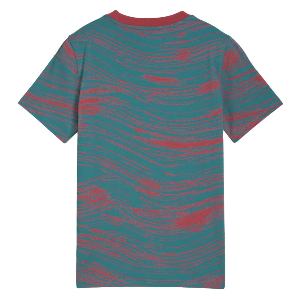 2026-2027 Portugal FtblCulture Tee AOP (Red-Green) - Kids (Ronaldo 7)