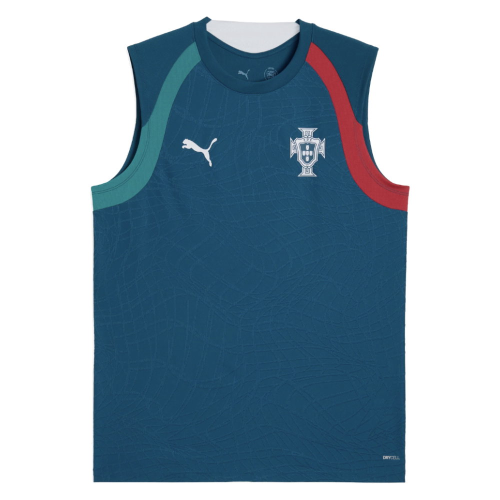 2026-2027 Portugal Sleeveless Training Jersey (Ocean Tropic) (Ruben Dias 3)