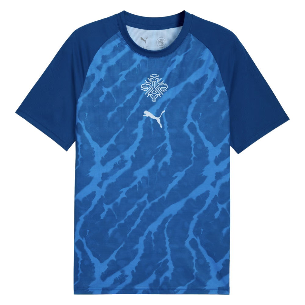 2026-2027 Iceland Warm Up Jersey (Royal) (Your Name)