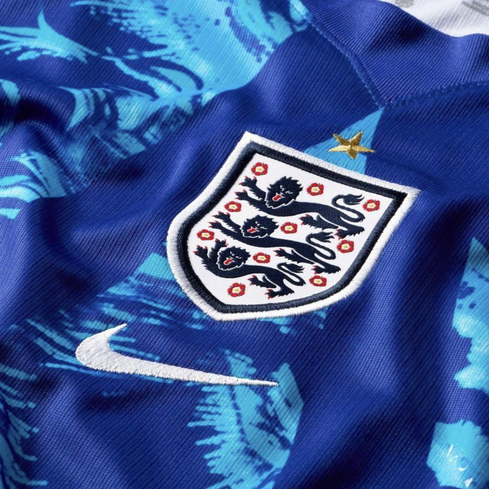 2026-2027 England Home Goalkeeper Shirt (Blue) - Kids