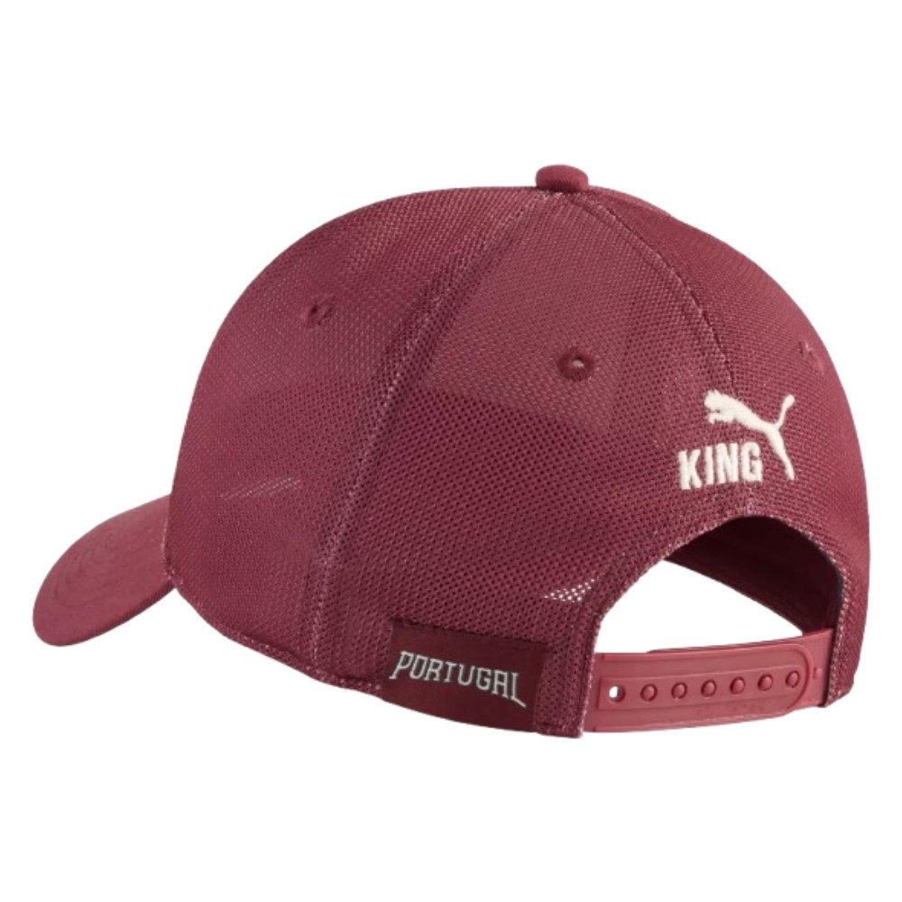 2026-2027 Portugal KING Trucker Cap (Ruby Shimmer/Alpine Snow)
