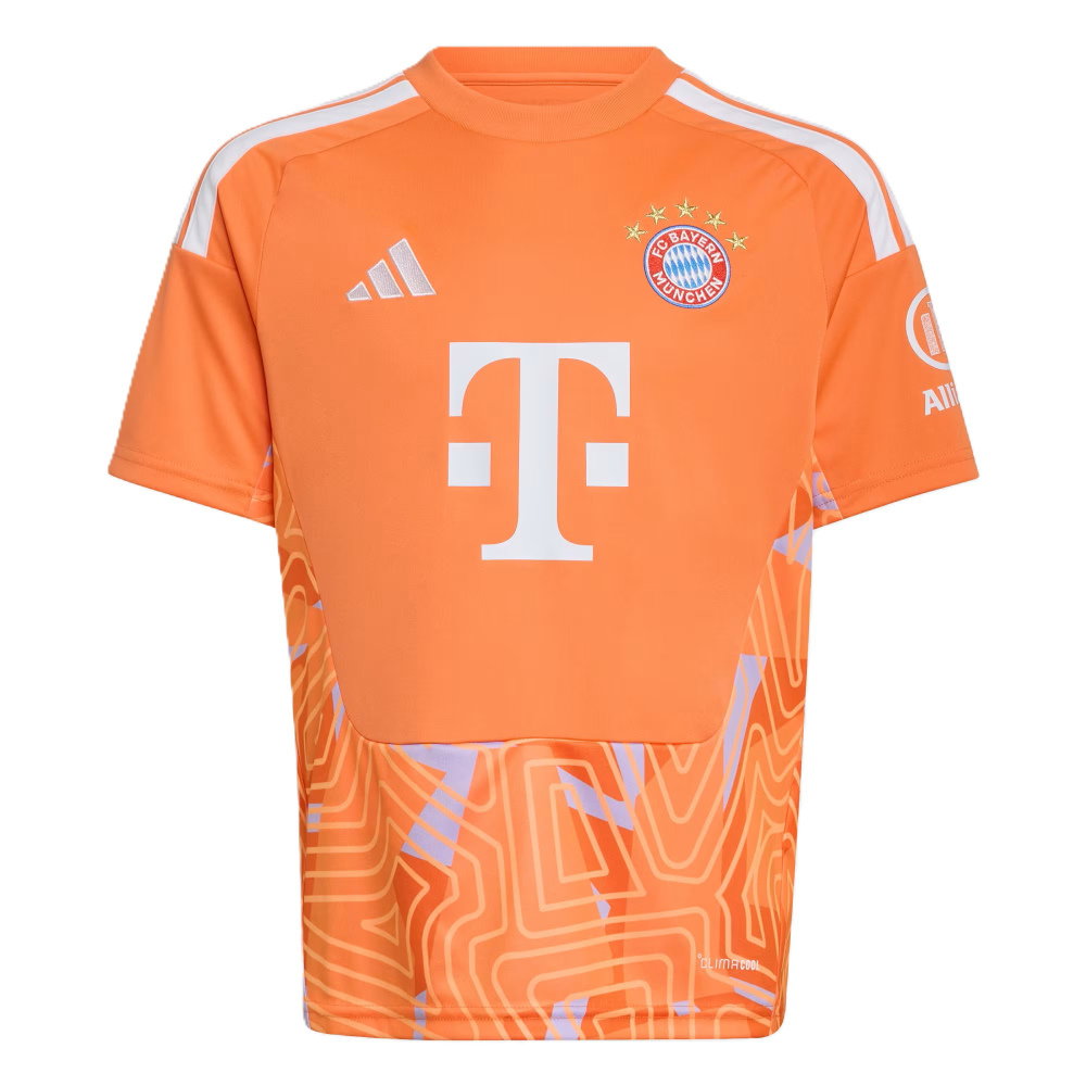 2026-2027 Bayern Munich Home Goalkeeper Shirt (Orange) - Kids (Your Name)