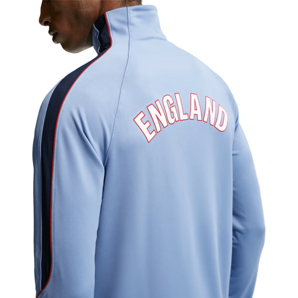 2026-2027 England Dri-Fit Strike 1/4 Zip L/S Drill Top (Work Blue)