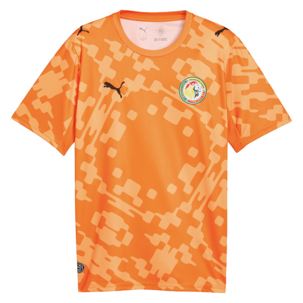 2026-2027 Senegal Goalkeeper Shirt (Vermillion-Orange Glo) (Your Name)