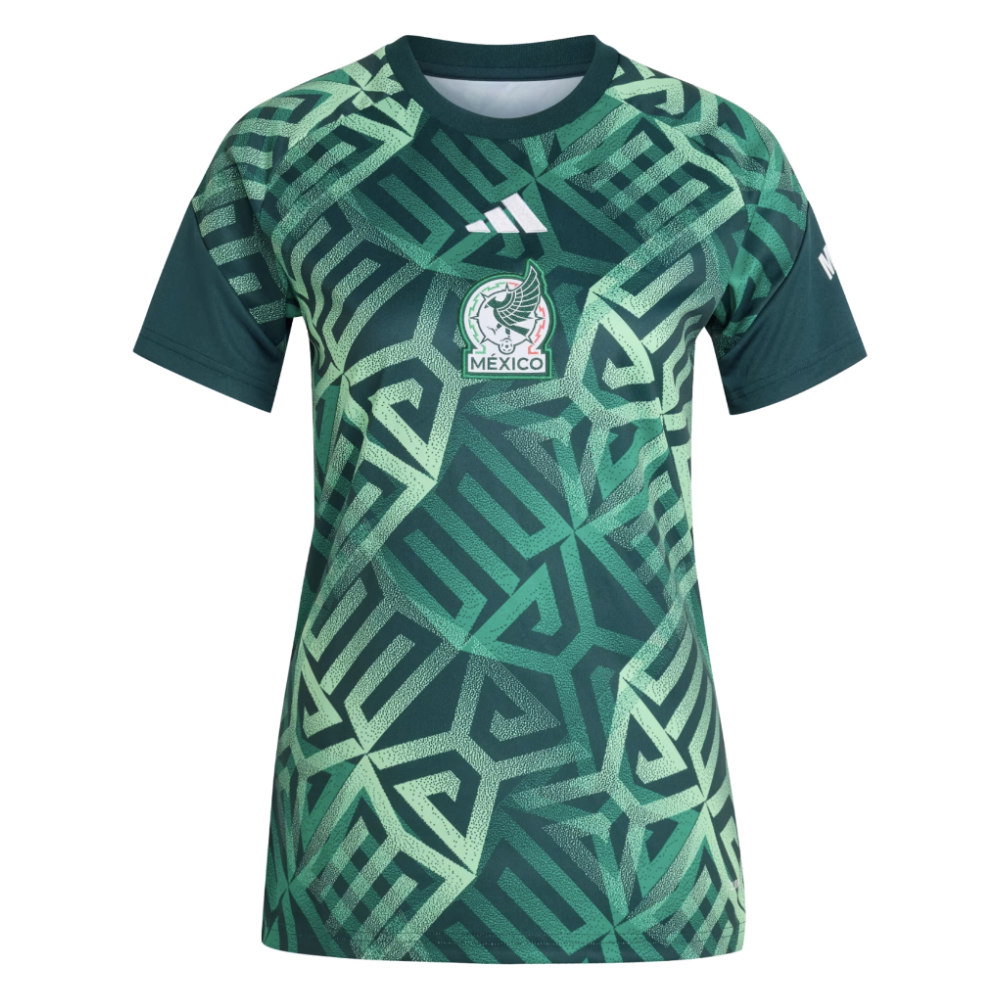 2026-2027 Mexico Home Pre-Match Shirt (Aurora Ivy) - Womens (Your Name)