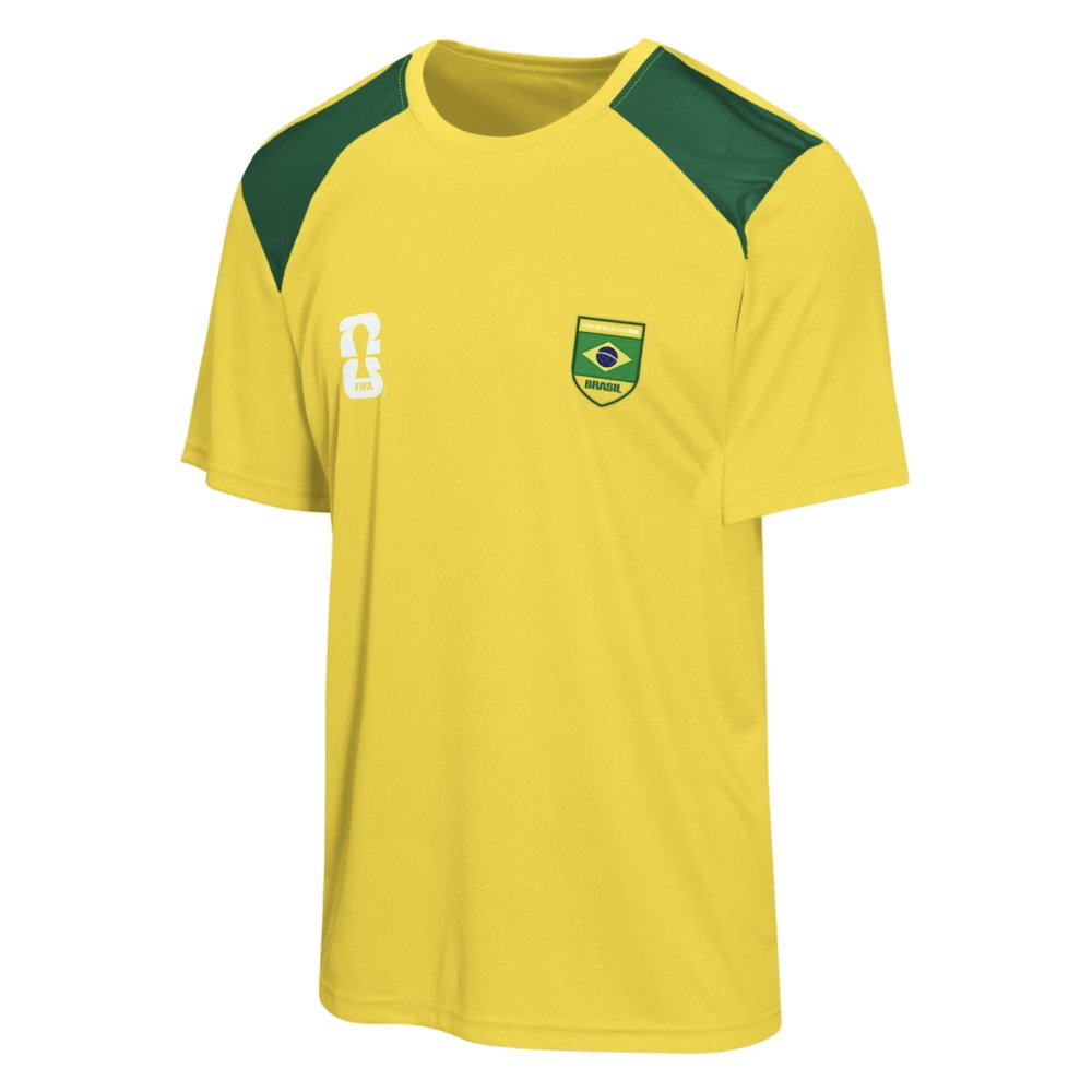 FIFA Brazil 2026 World Cup Poly Tshirt (Yellow) (Your Name)