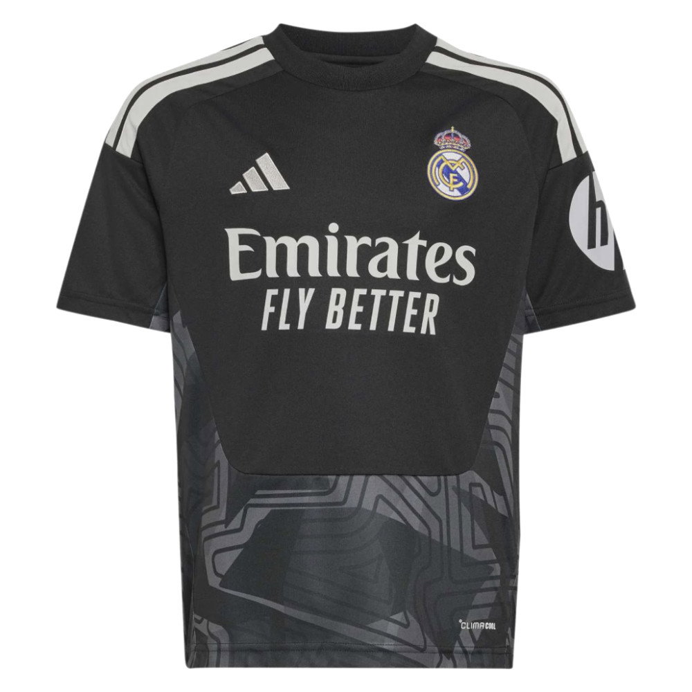2026-2027 Real Madrid Home Goalkeeper Shirt (Black) - Kids (Your Name)