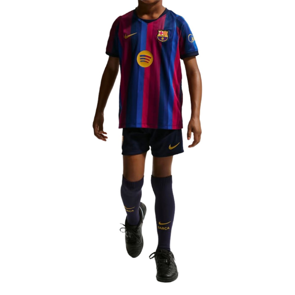 2026-2027 Barcelona Home Little Kids Mini Kit (Ronaldinho 10)