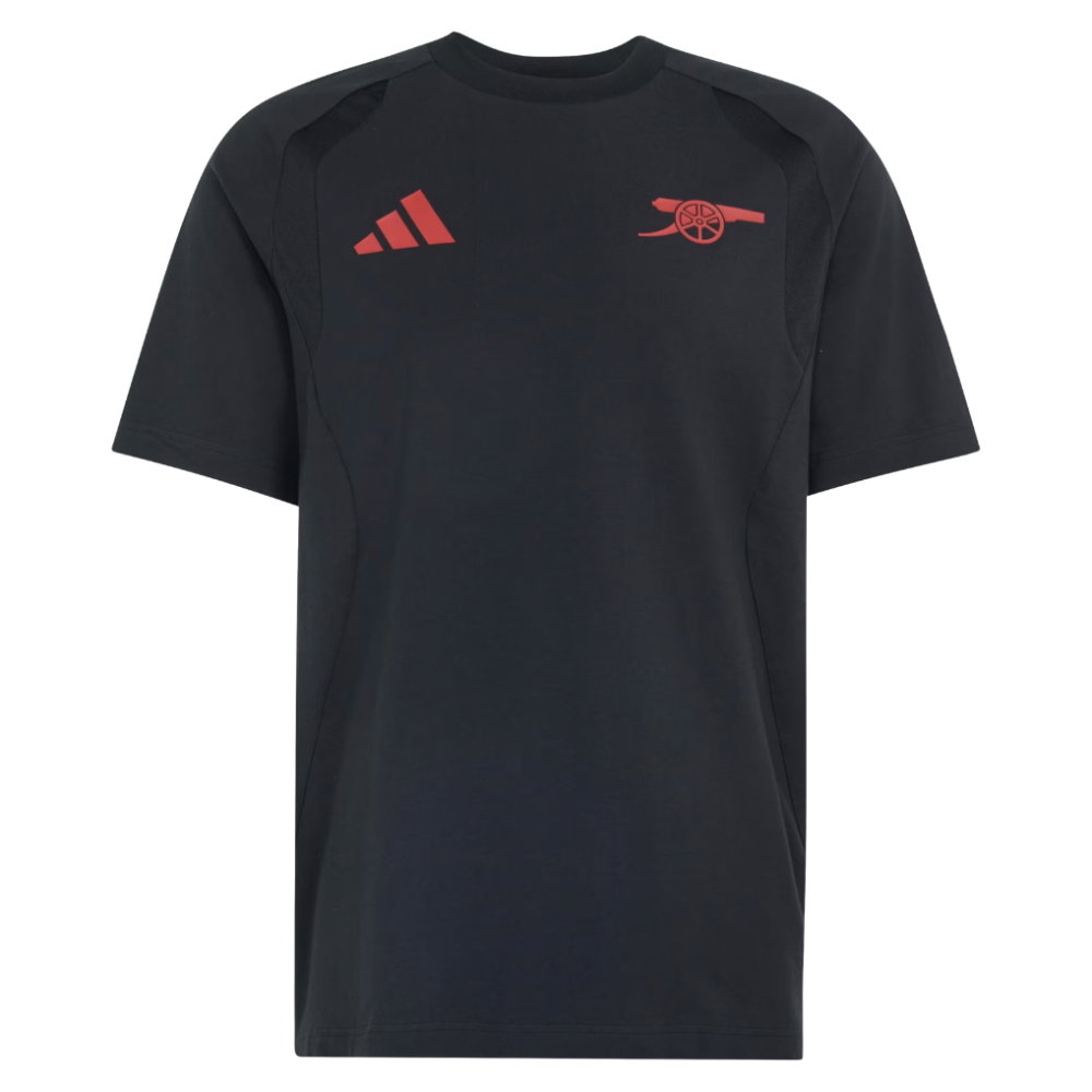 2026-2027 Arsenal Tiro Travel Tee (Black) (Your Name)