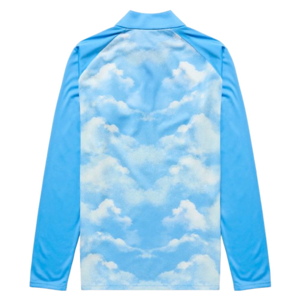 2026-2027 Man City Warm Up 1/4 Zip Top (Icy Blue) - Kids