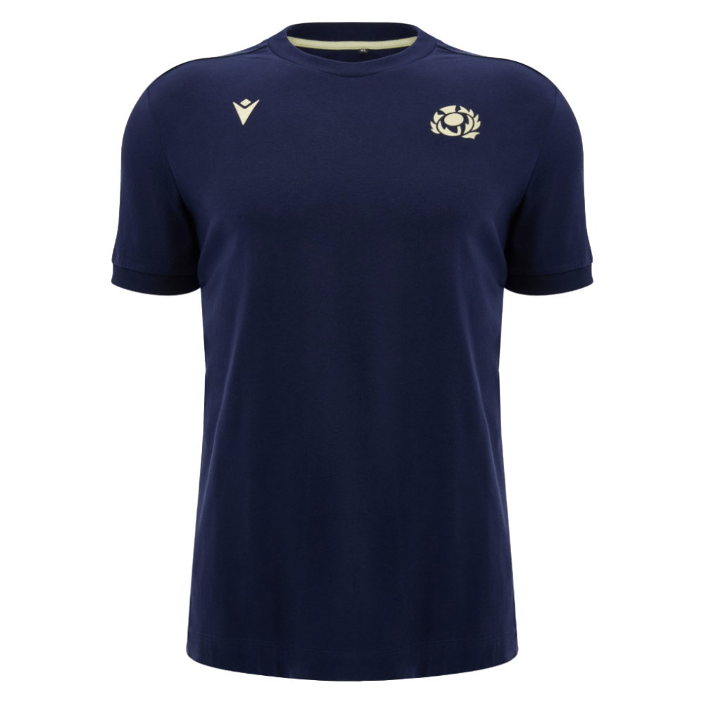 2026-2027 Scotland Rugby Ath Cotton T-Shirt (Navy) (Your Name)