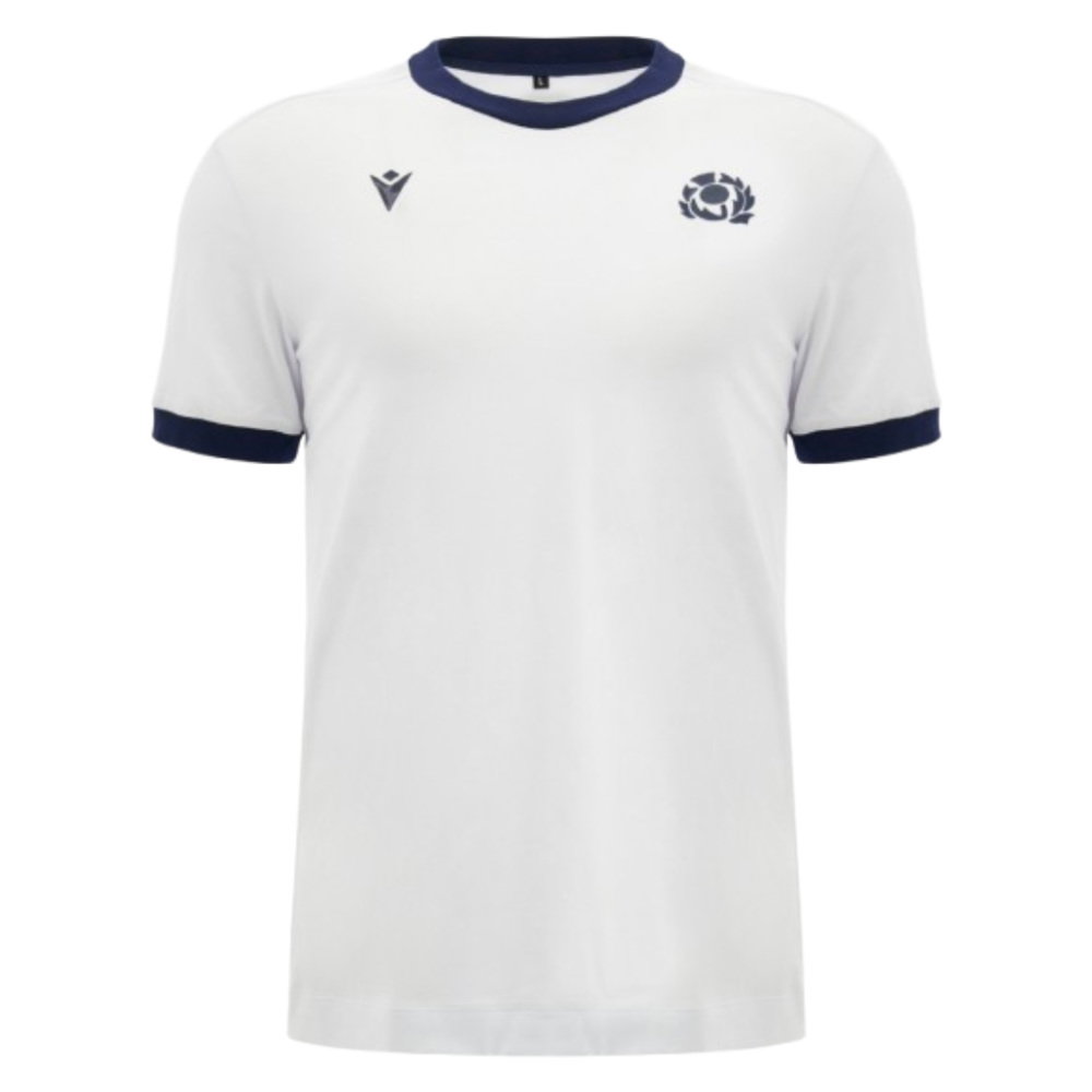 2026-2027 Scotland Rugby Ath Cotton T-Shirt (White) (Your Name)