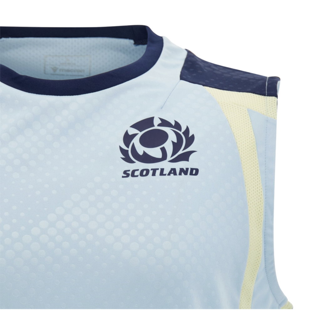 2026-2027 Scotland Rugby Sleeveless Poly Shirt (Blue)