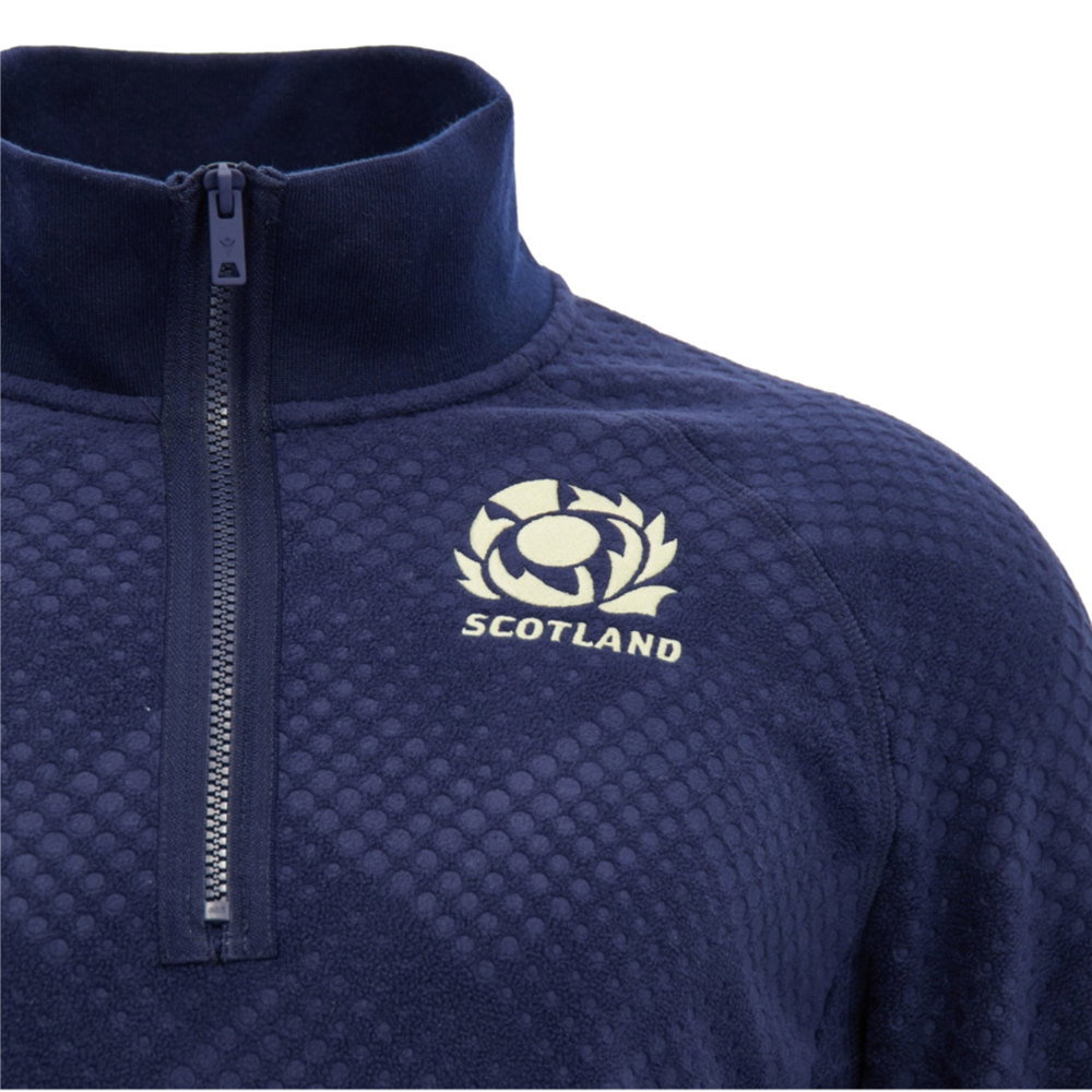2026-2027 Scotland Rugby Travel Full Zip 3D Fleece (Navy) - Kids