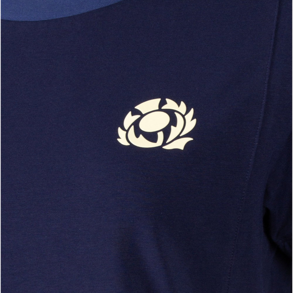 2026-2027 Scotland Rugby Ath Cotton T-Shirt (Navy) - Womens (Your Name)