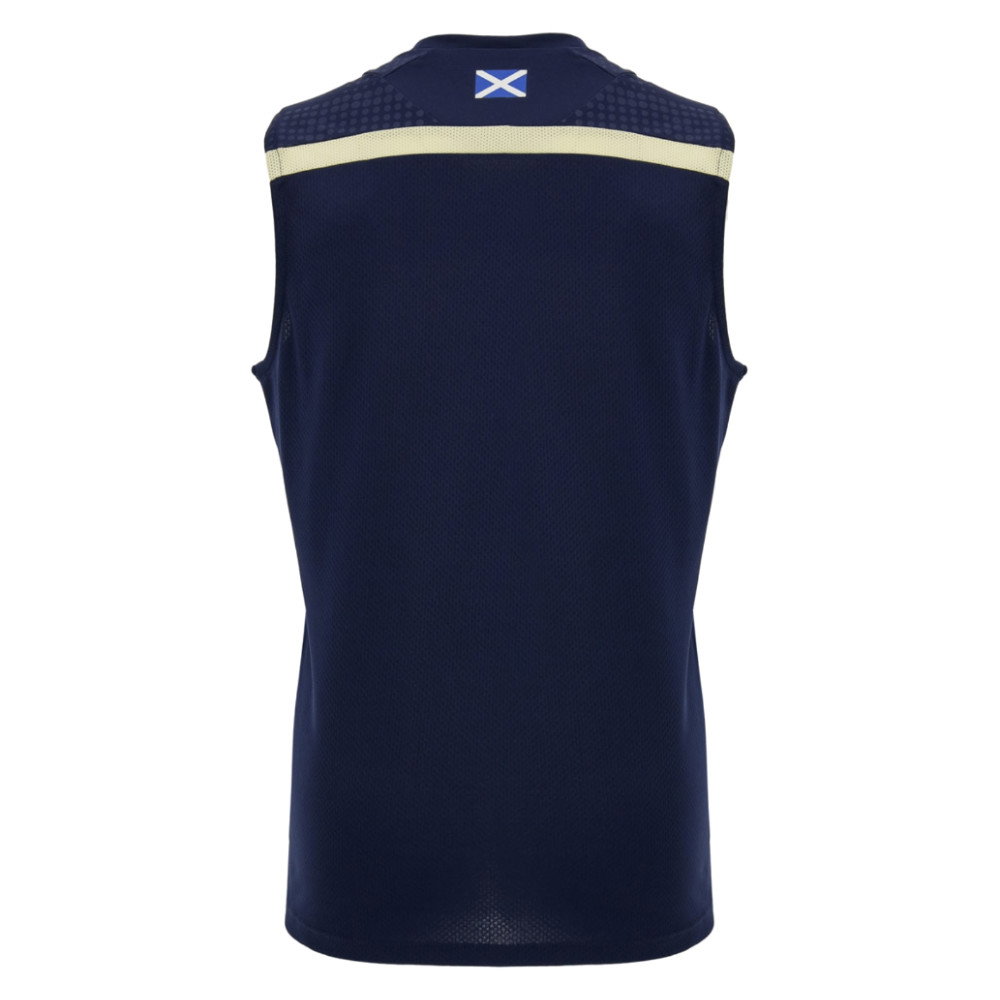 2026-2027 Scotland Rugby Sleeveless Training Shirt (Navy) (Your Name)
