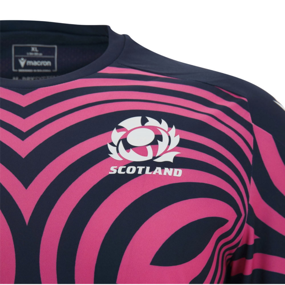 2026-2027 Scotland Rugby Warm Up Shirt (Pink)