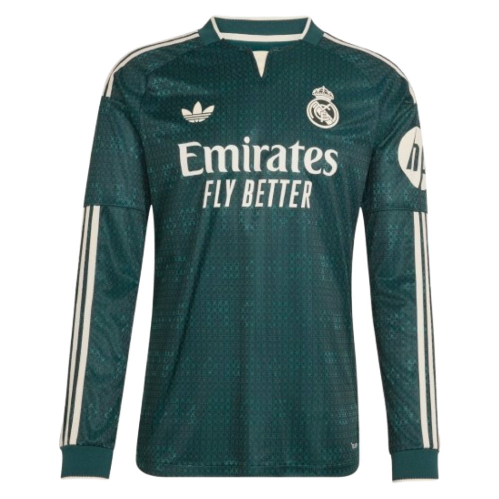 2026-2027 Real Madrid Authentic Long Sleeve Away Shirt (Ronaldo 7)
