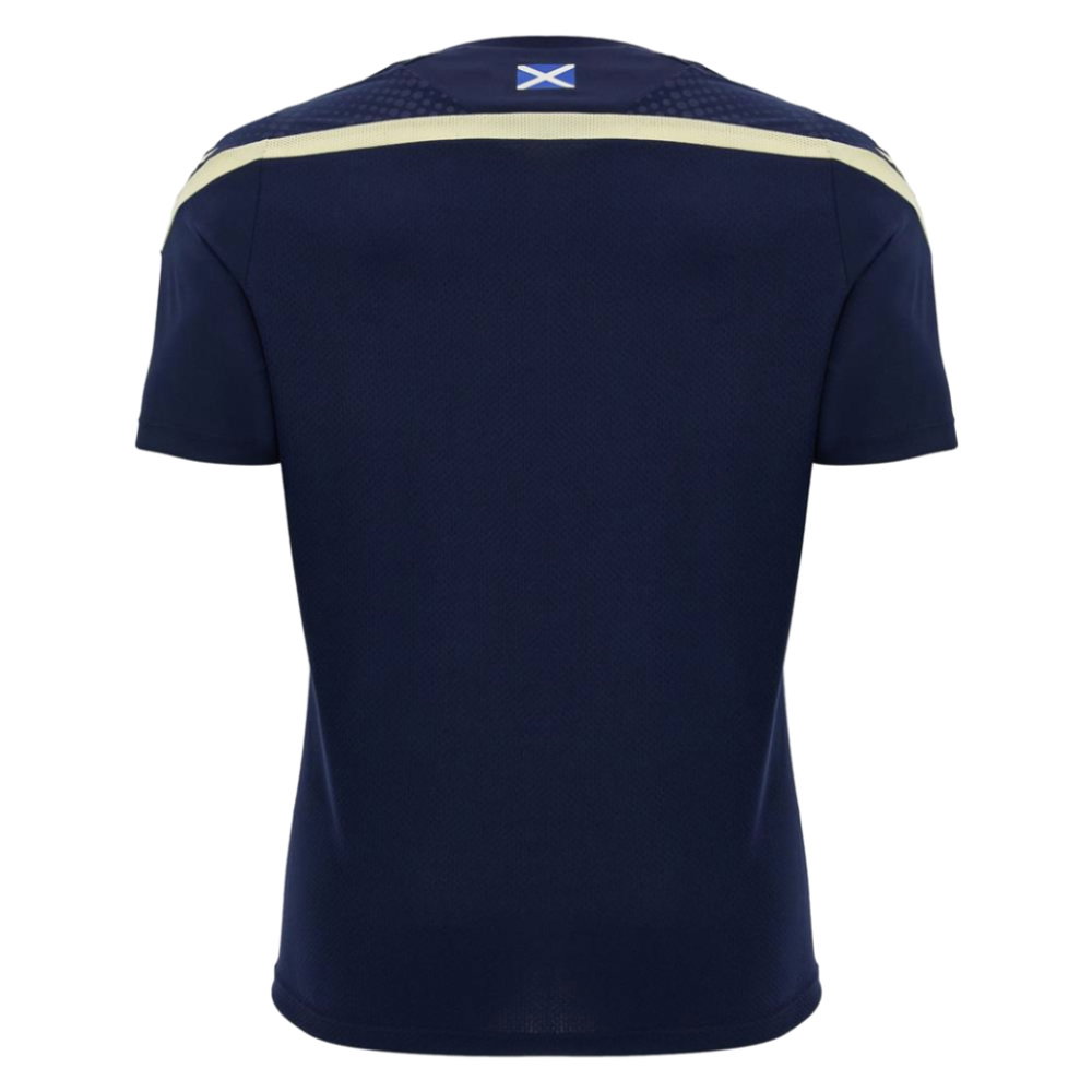 2026-2027 Scotland Rugby Training Shirt (Navy/Sand)