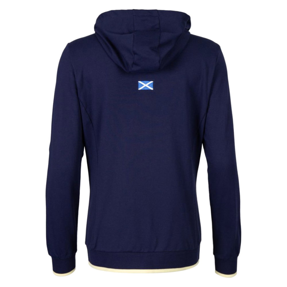 2026-2027 Scotland Rugby Travel Full Zip Hoodie (Navy/Sand) - Womens