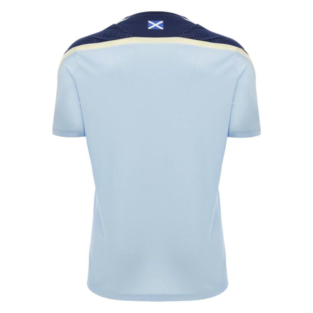 2026-2027 Scotland Rugby Training Shirt (Blue/Sand)