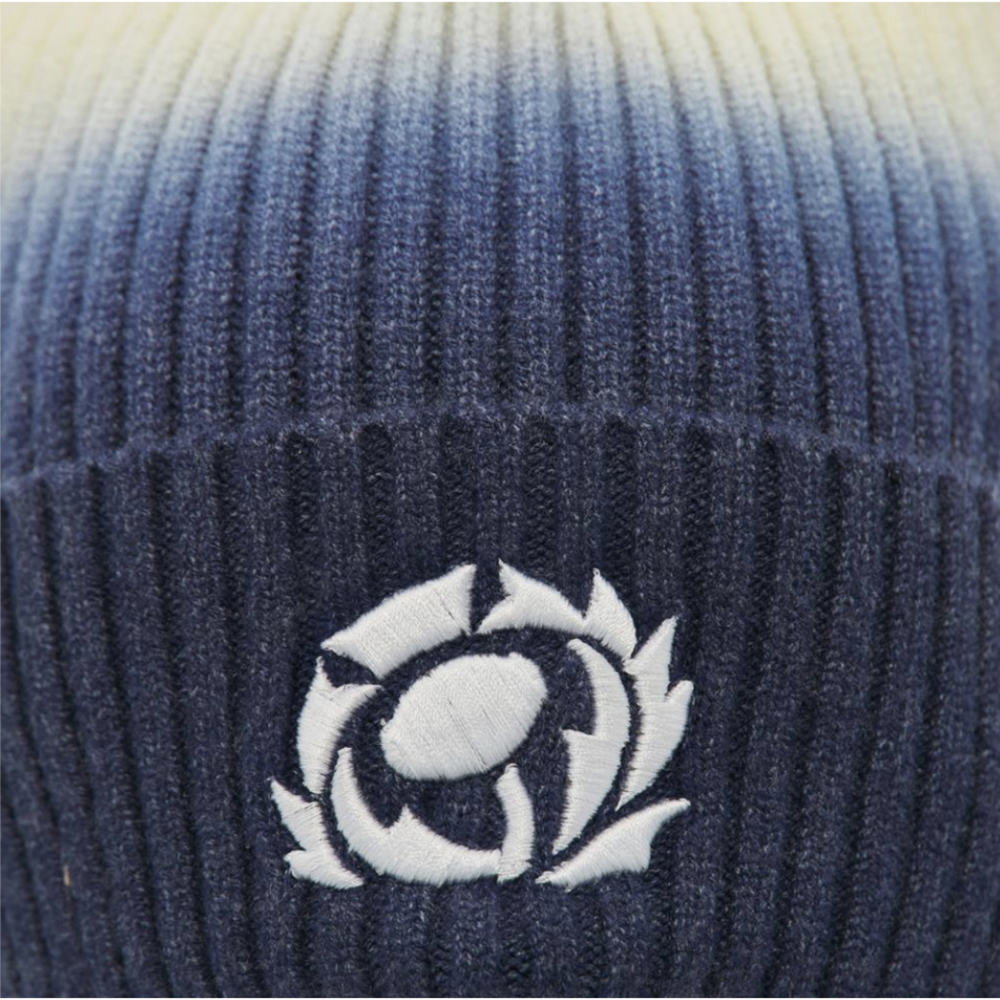 2026-2027 Scotland Rugby Pom Pom Beanie (Navy/Sand)