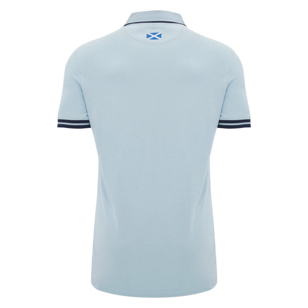 2026-2027 Scotland Rugby Travel Polo (Blue/Navy)