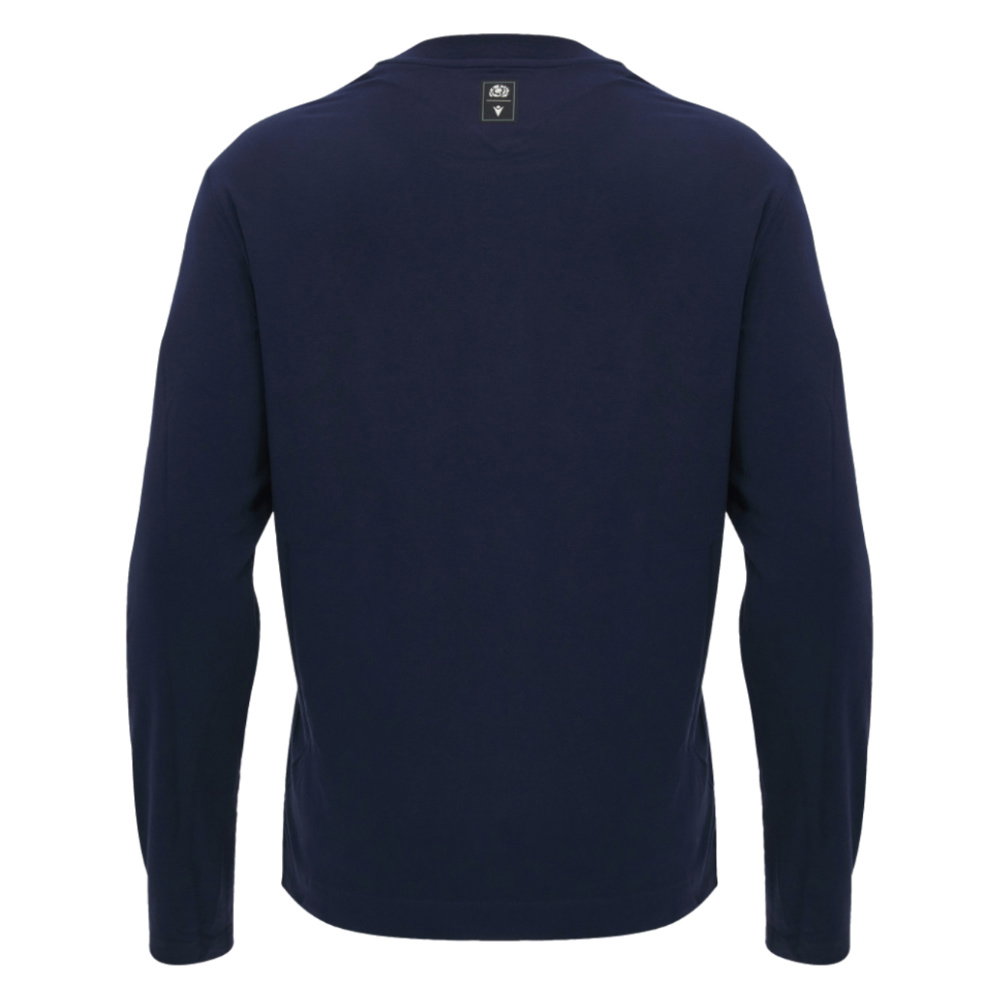 2026-2027 Scotland Rugby Ath LS Cotton Tee (Navy)