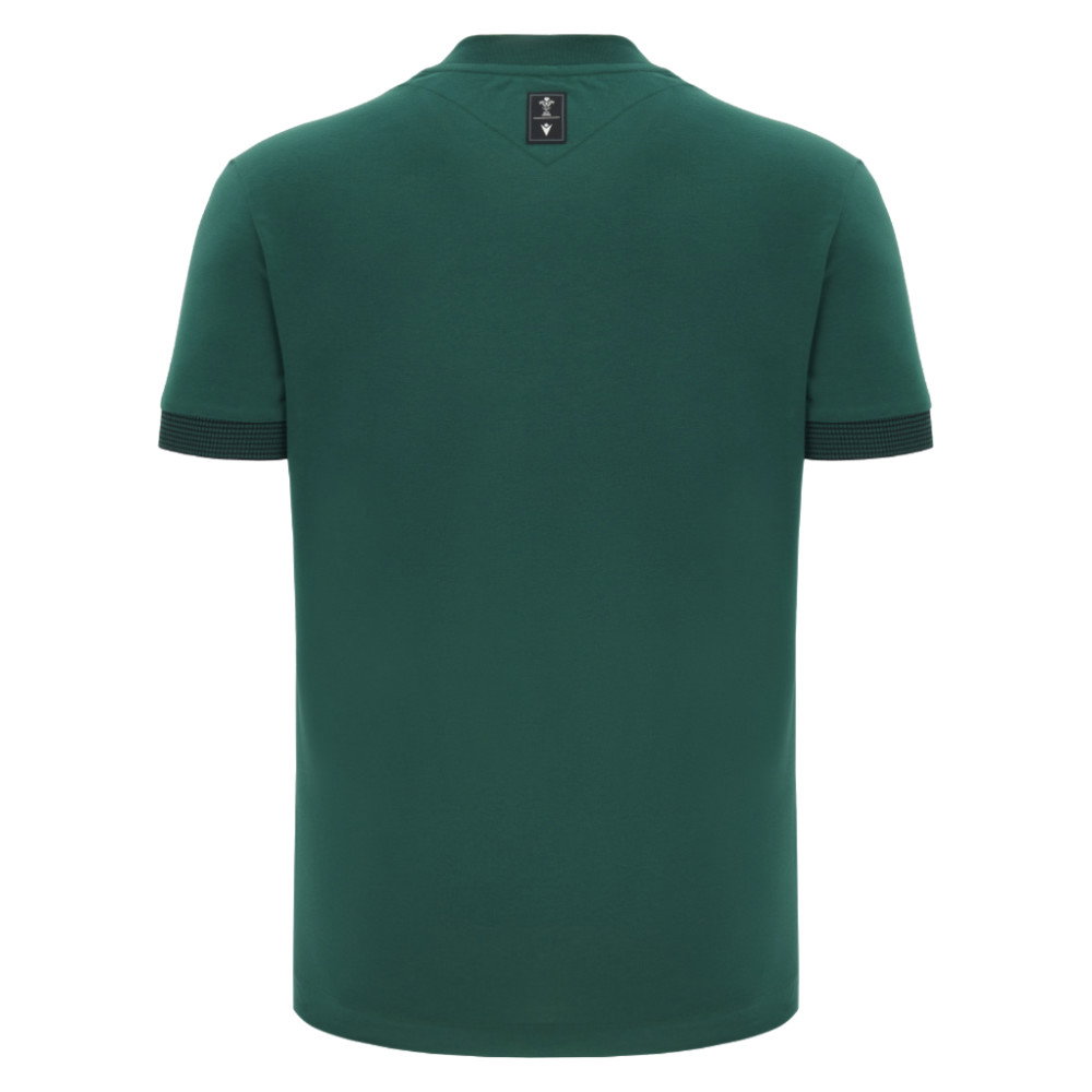2026-2027 Wales WRU Athleisure Player Travel Tee (Green) (Your Name)