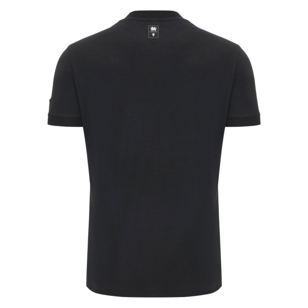 2026-2027 Wales WRU Rugby Athleisure Travel Shirt (Black) (Your Name)