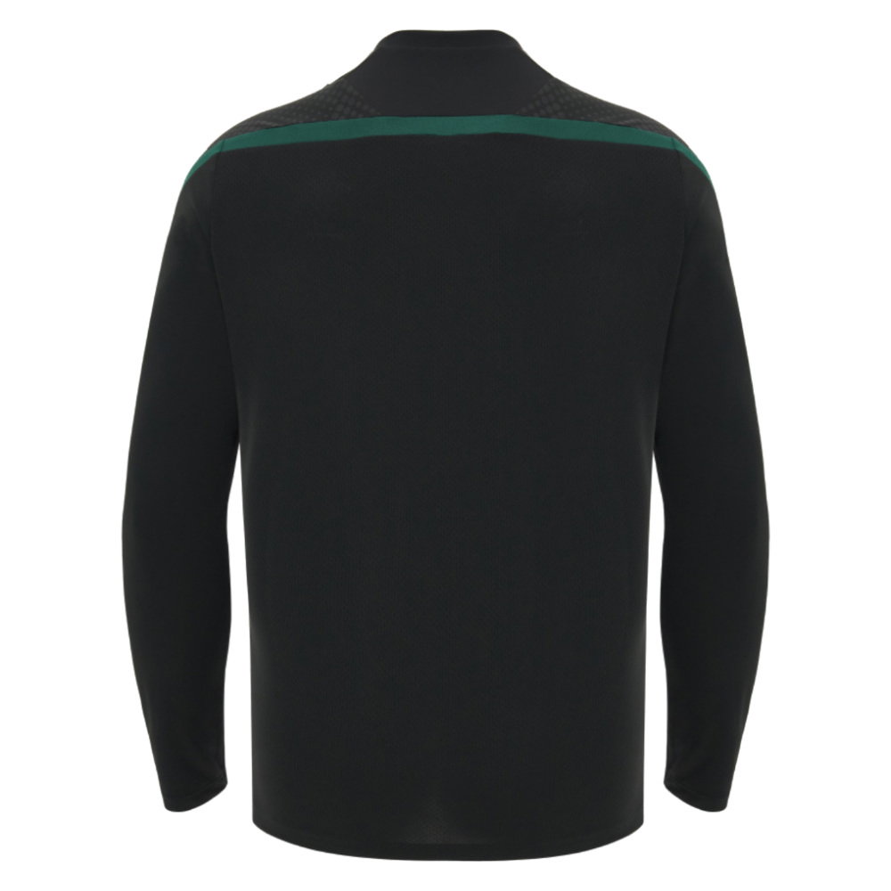 2026-2027 Wales WRU Rugby LS Training Shirt (Black) - Kids (Your Name)