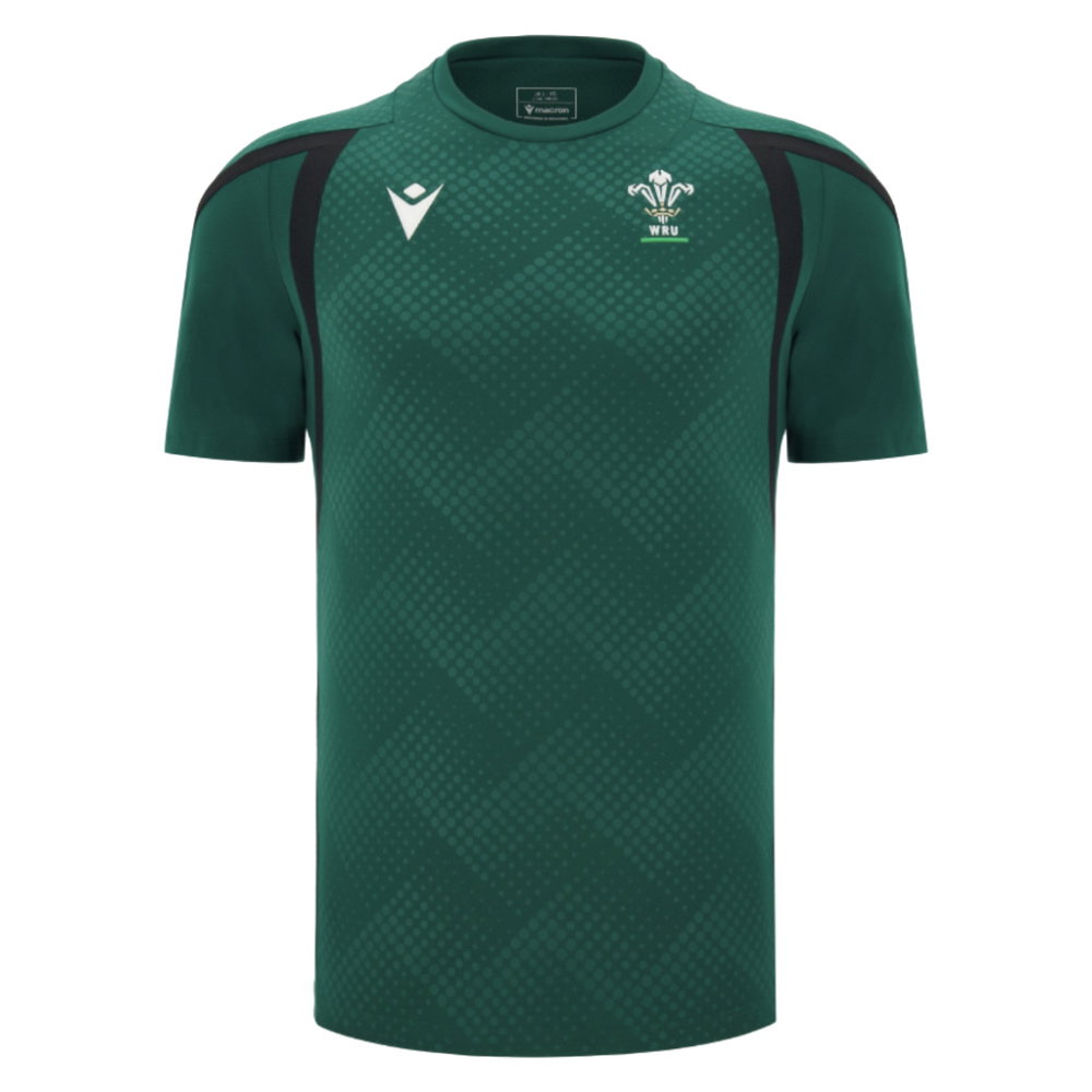 2026-2027 Wales WRU Rugby Training Shirt (Green) - Kids (Your Name)