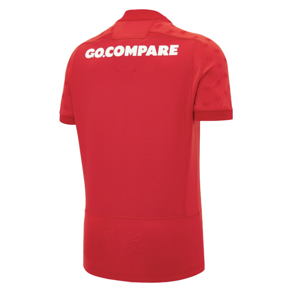 2026-2027 Wales WRU Home Slim Fit Rugby Shirt (Your Name)