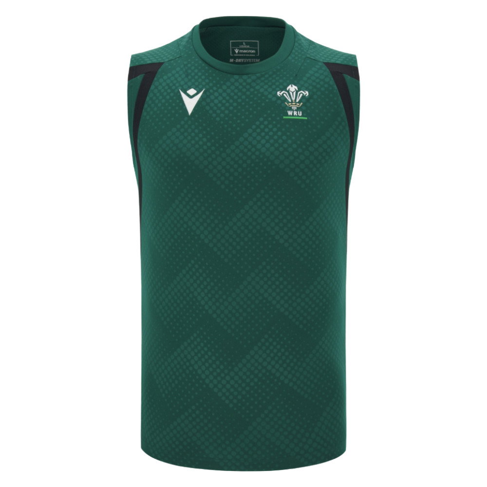 2026-2027 Wales WRU Rugby Sleeveless Shirt (Green) (Your Name)
