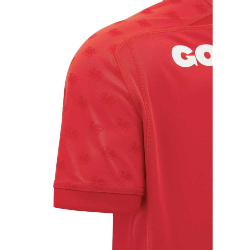 2026-2027 Wales WRU Home Rugby Poly Replica Shirt (Kids)