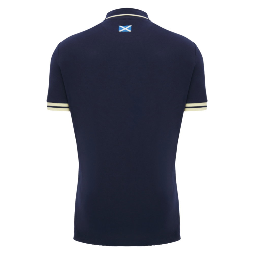 2026-2027 Scotland Rugby Ath Travel Polo Shirt (Navy)