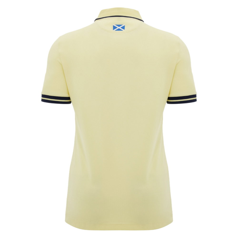 2026-2027 Scotland Rugby Ath Travel Polo Shirt (Sand)