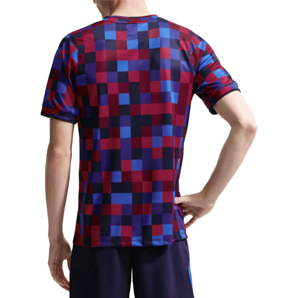 2026-2027 Barcelona Home Pre Match Top (Noble Red/Blue)