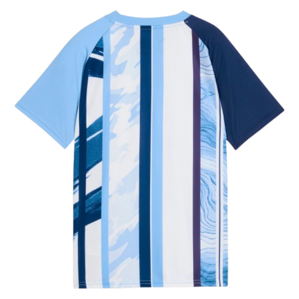 2026-2027 Man City Warm Up Jersey (White/Blazing Blue) - Kids (Nico 14)