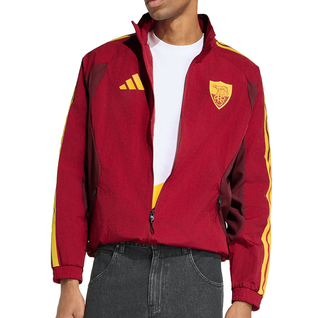 2026-2027 AS Roma Home Anthem Jacket (Burgundy)