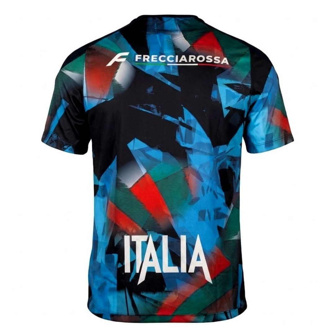 2026-2027 Italy Rugby Training Shirt (Navy/Red/Green)
