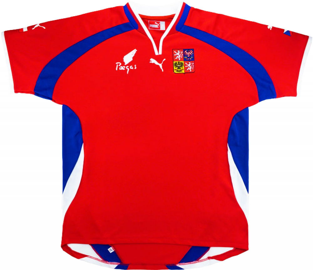 Czech Republic 2000-02 Home Shirt ((Excellent) L) (Smicer 17)