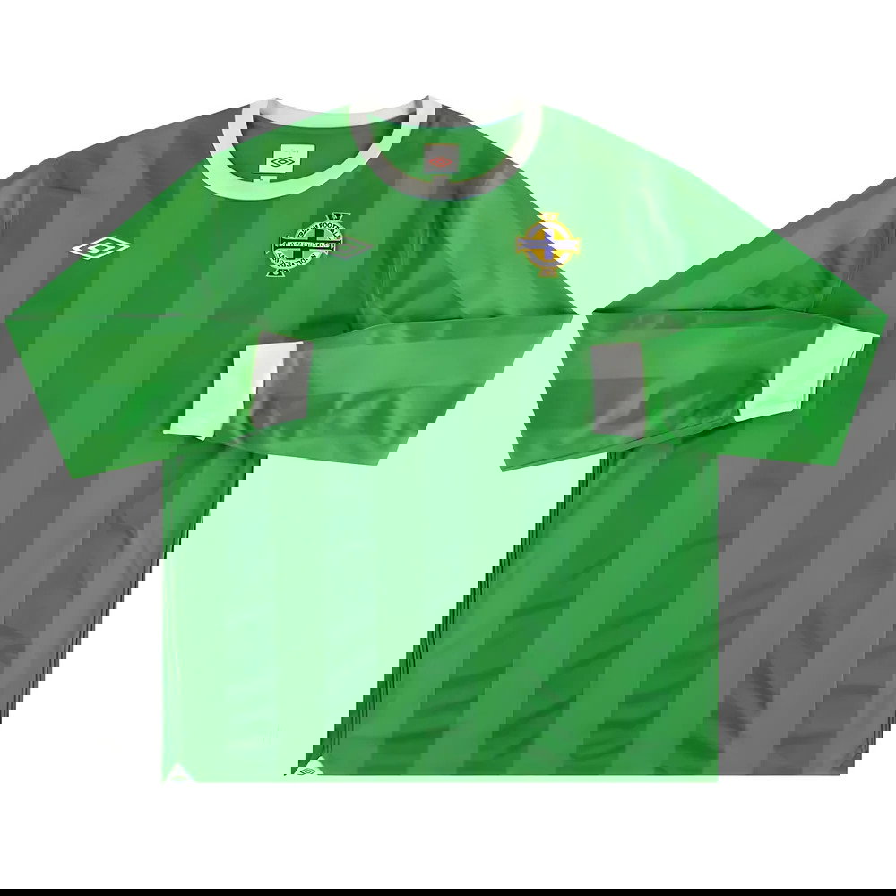 Northern Ireland 2010-12 Long Sleeve Home Shirt ((Good) XL) (Healy 9)