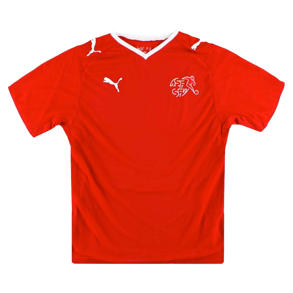 Switzerland 2008-10 Home Shirt (Excellent) (Lichtsteiner 5)