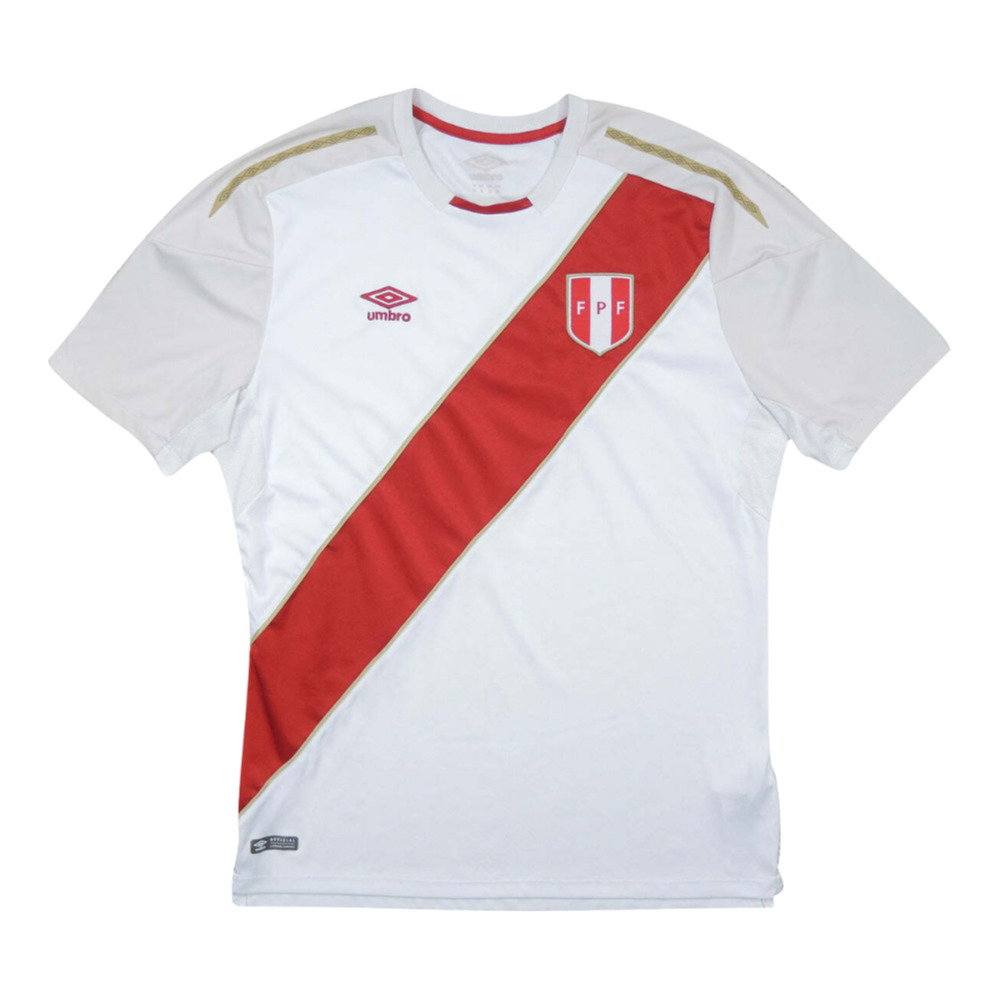 Peru 2018-19 Home Shirt ((Good) S) (Carrillo 18)