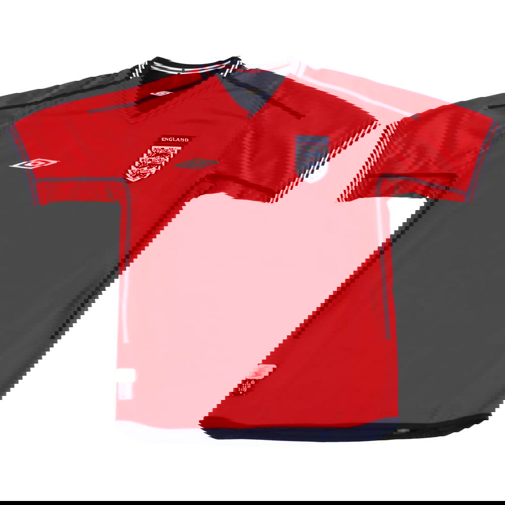 England 2002-04 Away Shirt ((Excellent) XL) (Heskey 11)