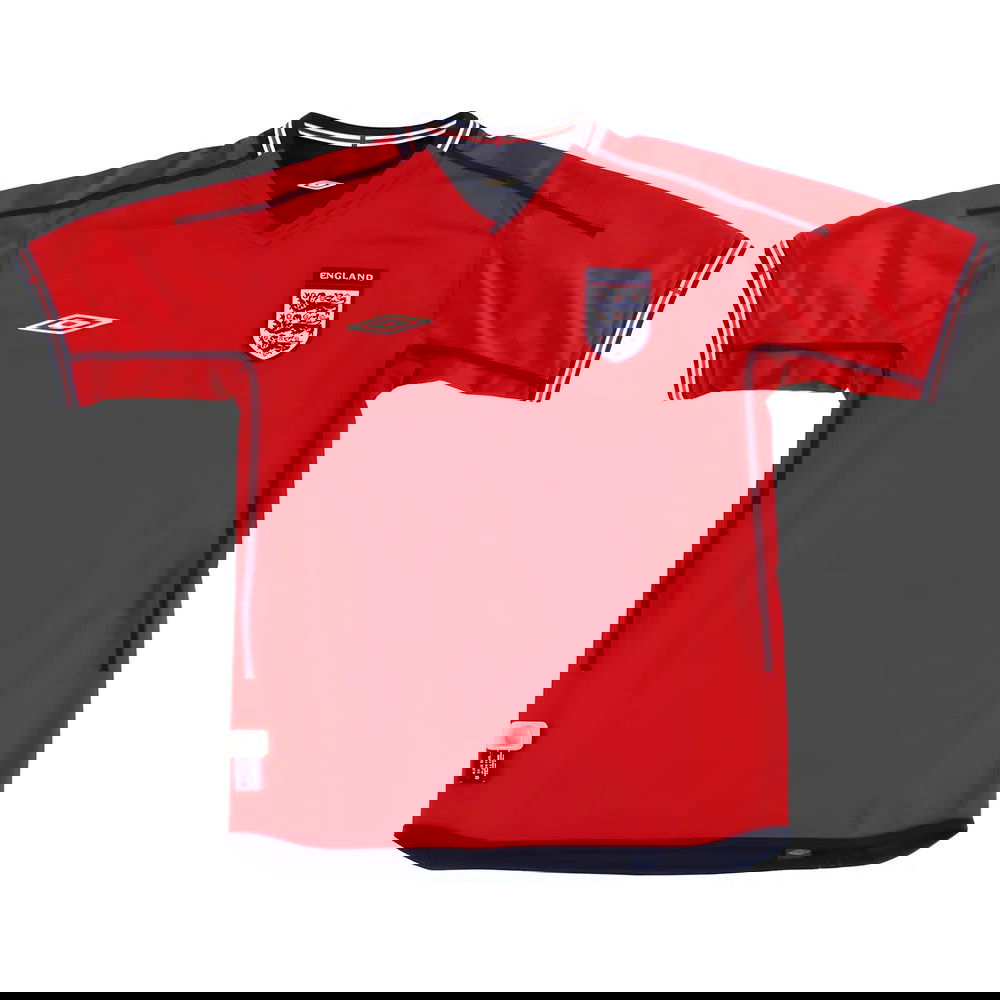 England 2002-04 Away Shirt ((Excellent) XL) (Heskey 11)